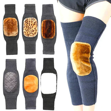2pcs Thick Warm Wool Kneepad for Women Men Old People