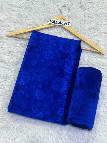 KOREAN VELVET 2PC OC-04 ( Royal Blue )